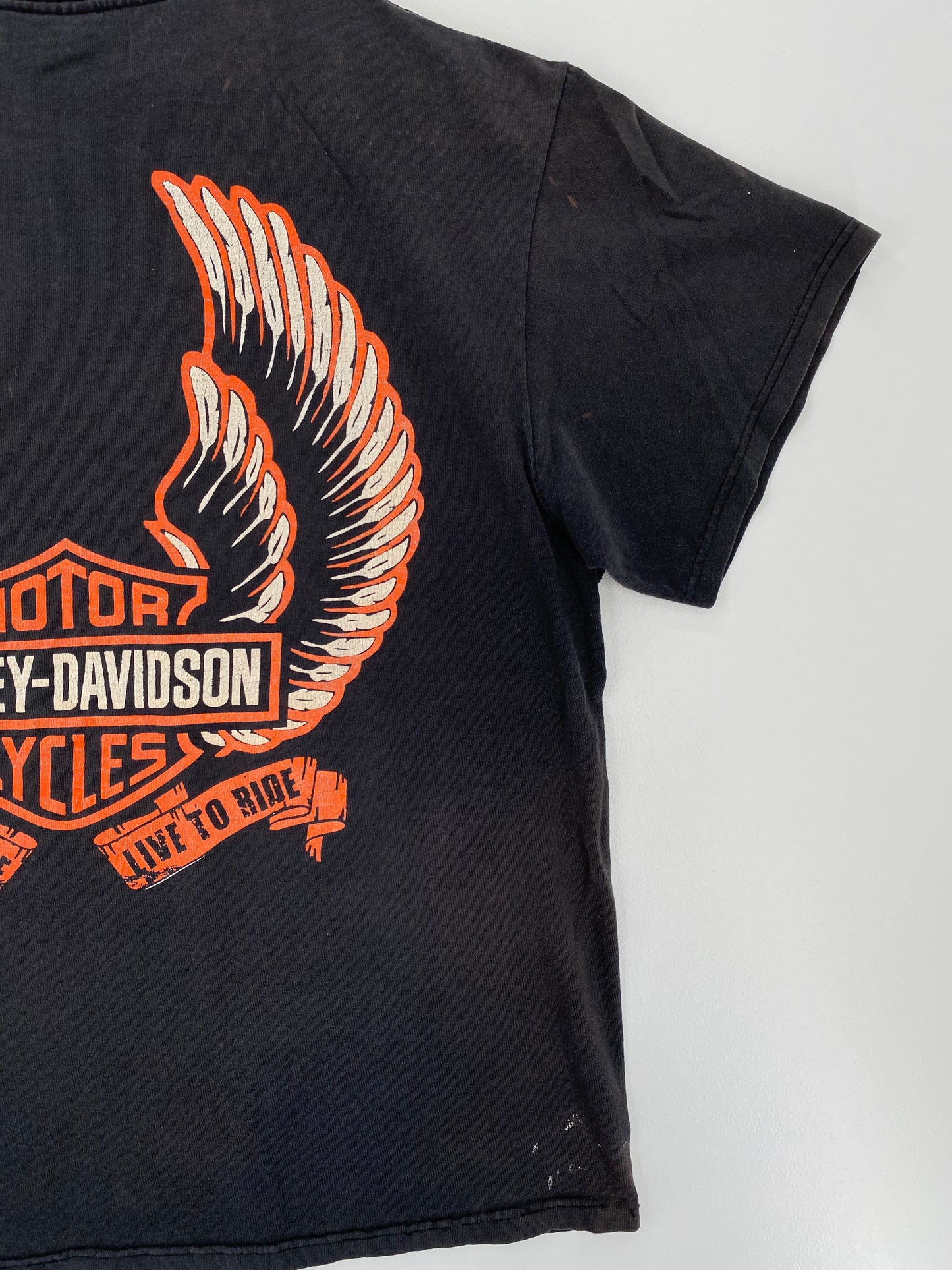 Vintage HARLEY DAVIDSON Size Approx.L T-Shirts / A3210