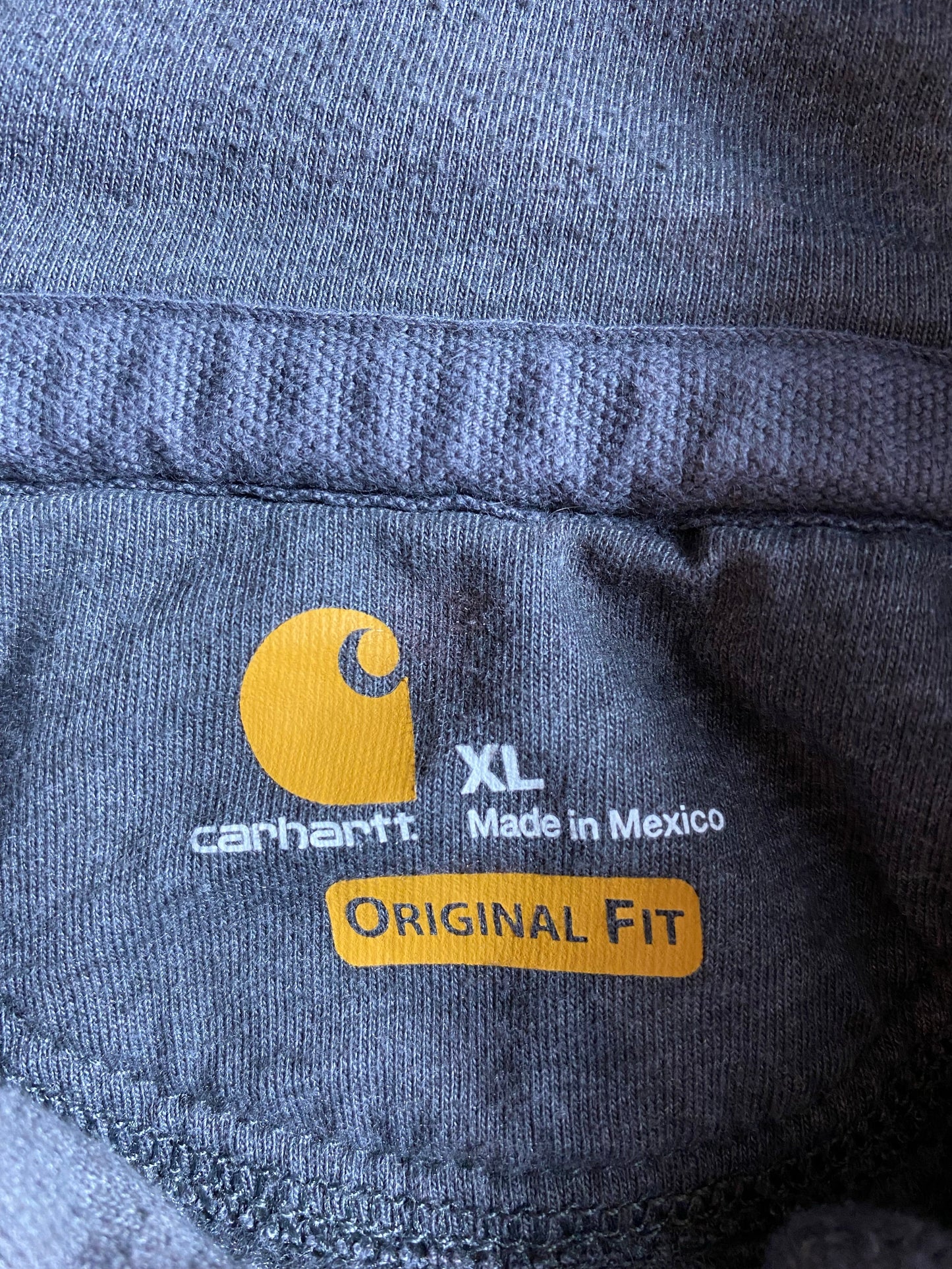 Vintage CARHARTT Size XL Zip Up Hoodie Sweat-Shirt / G5941S