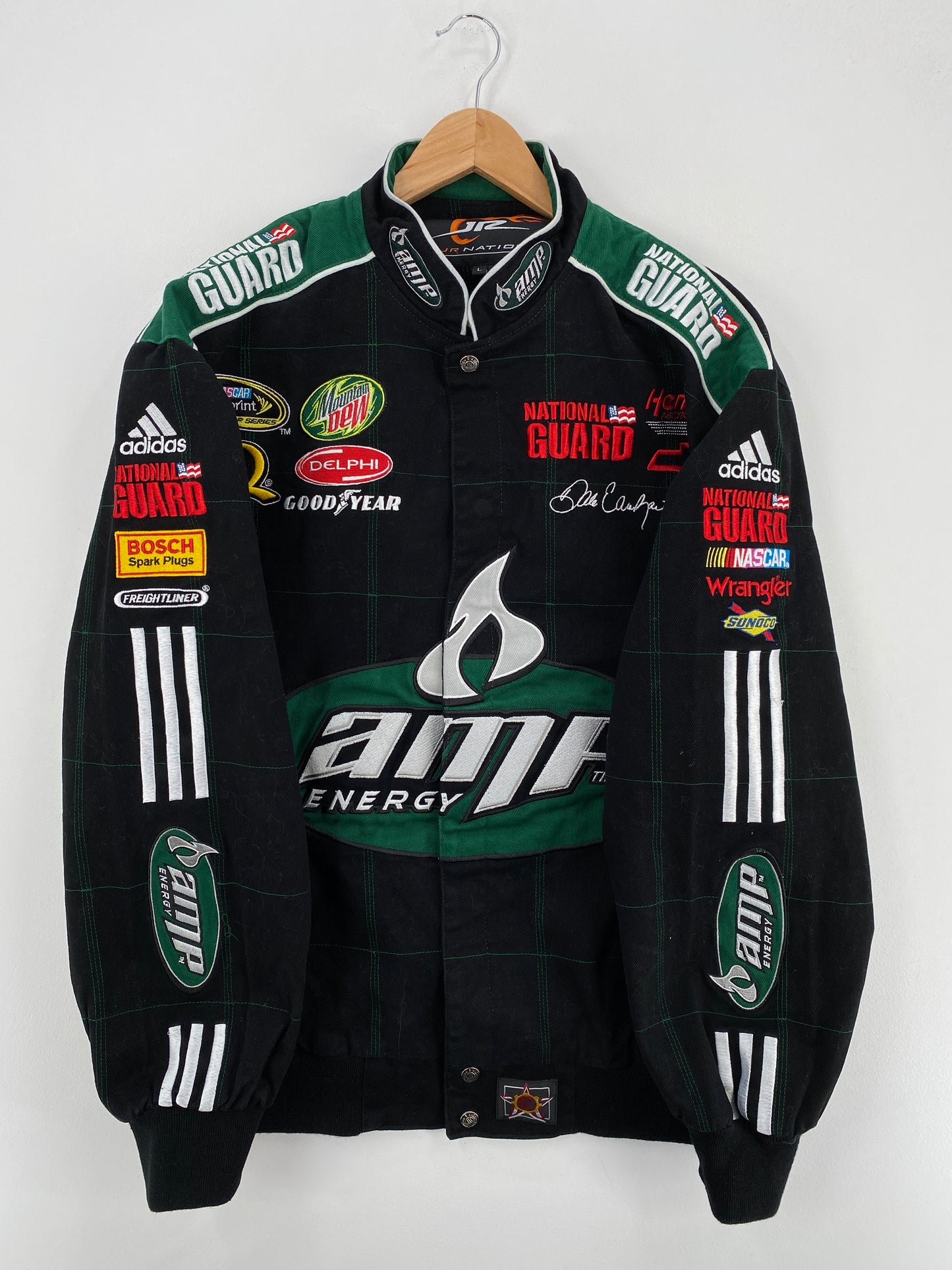 Vintage DALE EARNHARDT JR Size L Racing Jacket / A6406