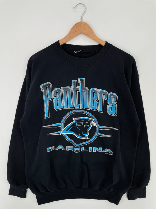 1994 CAROLINA PANTHERS Size No Tag (Approx. L) Vintage NFL Sweat-Shirt / A9849