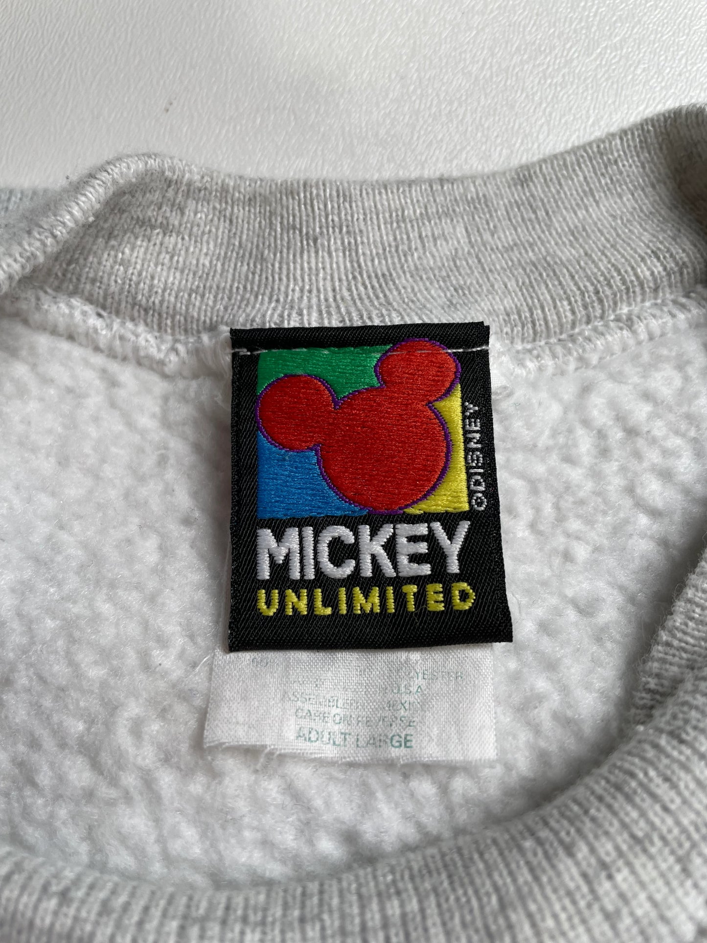 00' DISNEY MICKEY Size L Vintage Sweat-Shirt / E2101S