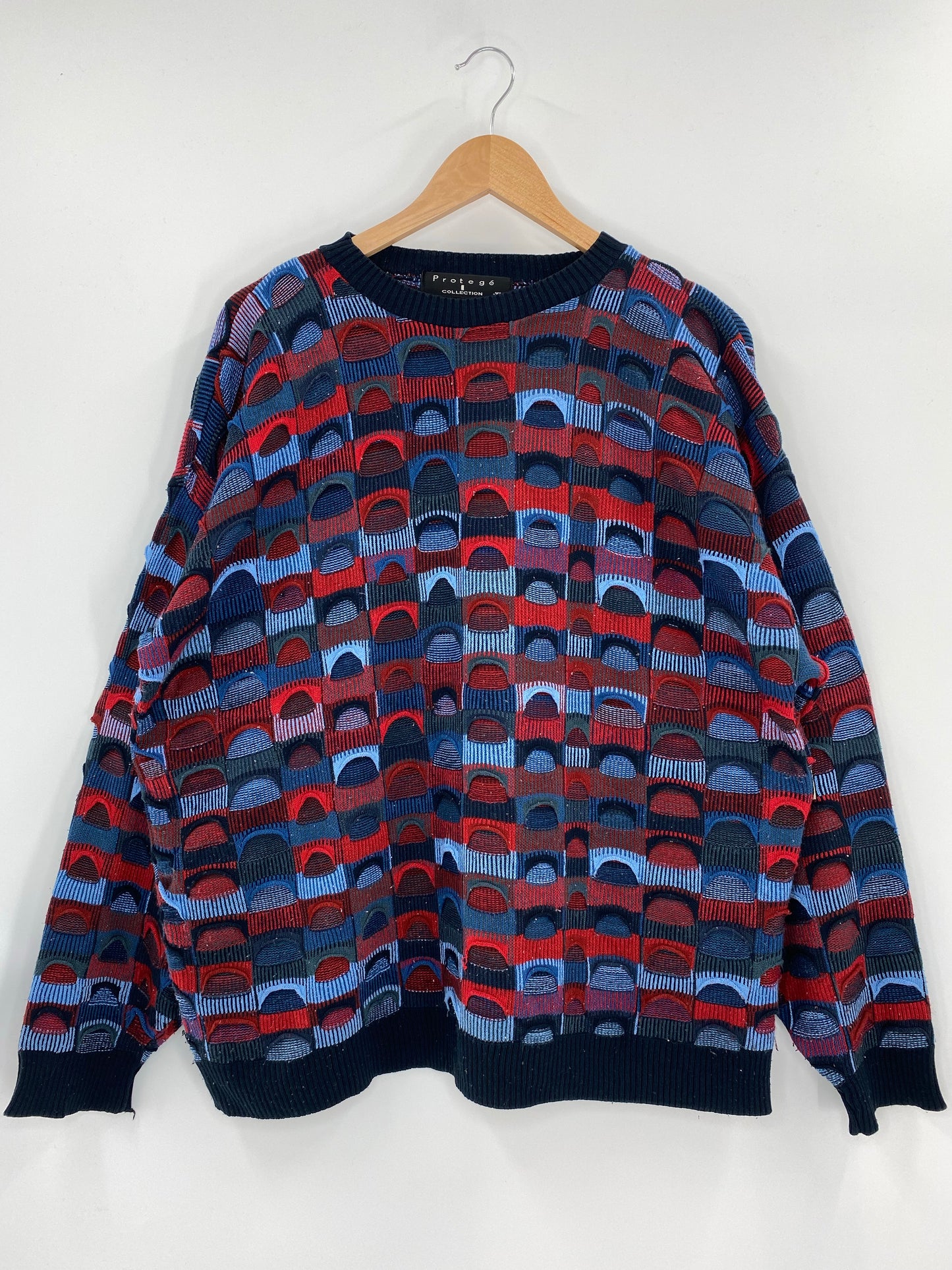 Vintage 3D COOGI- Style Size XL Acrylic Knit Sweater / K4210
