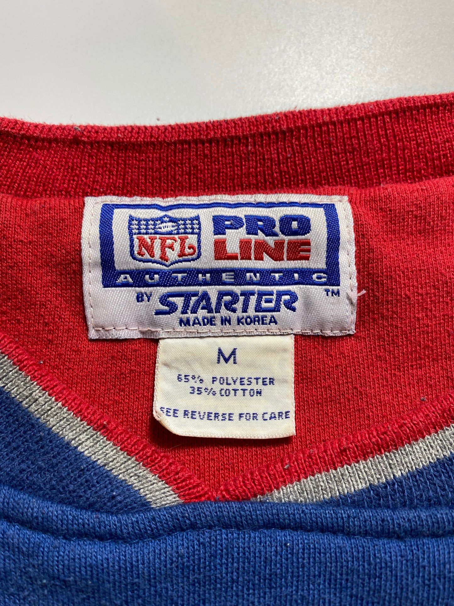 90’s STARTER x NEW ENGLAND PATRIOTS Size M NFL Sweat - Shirt/ K5881