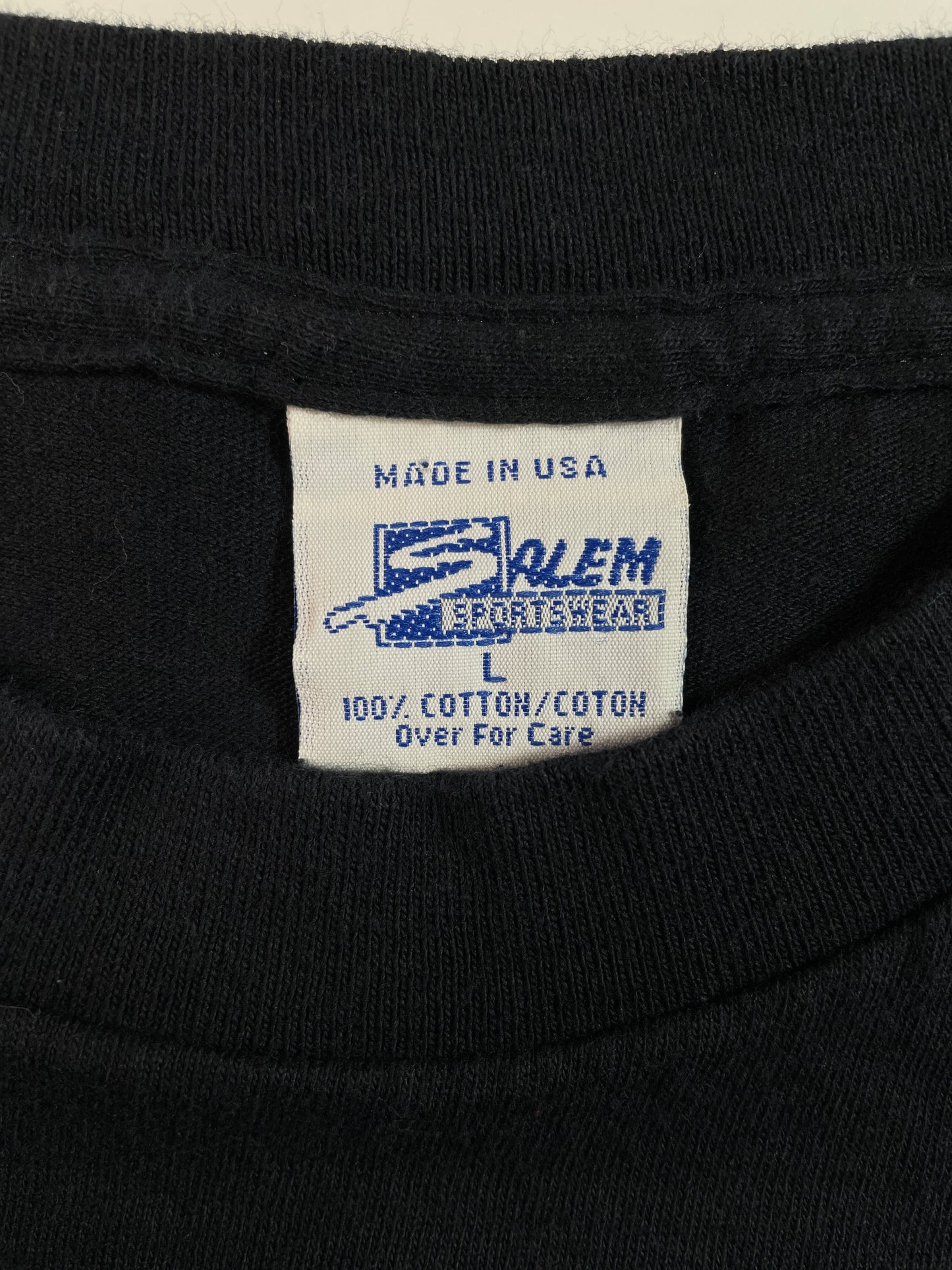 1991 SALEM x BOSTON CELTICS LARRY BIRD Made in USA Size L Vintage NBA T-Shirt / E5516T