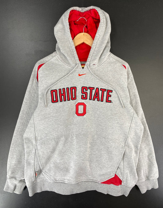 00' NIKE x OHIO STATE Size M Vintage College Hoodie Sweat-Shirt / E5193S