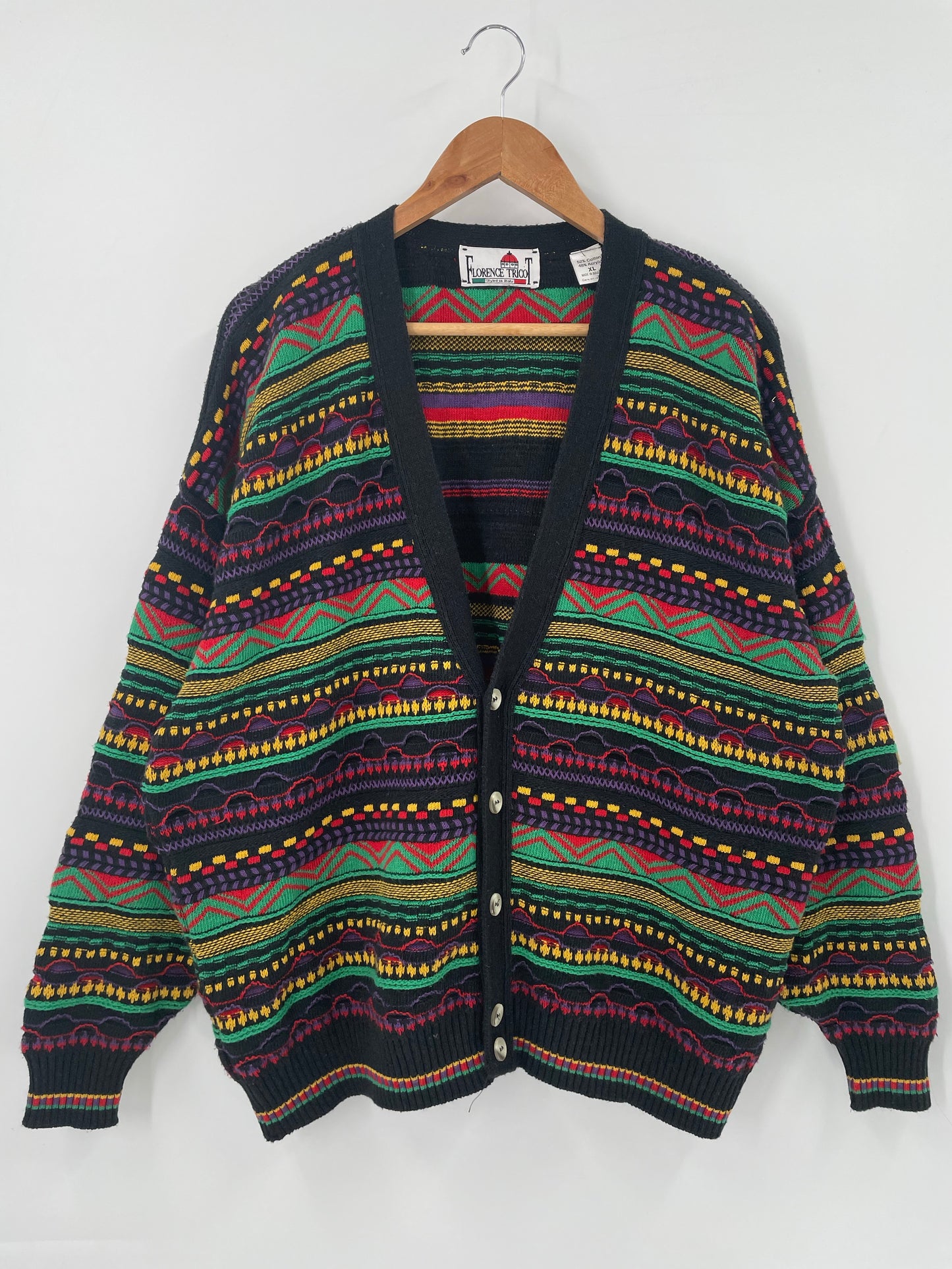 Vintage 3D COOGI- Style Size XL Knit Sweater / K4732