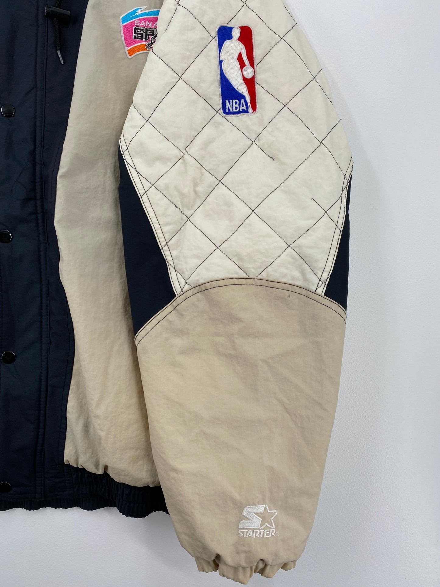 90's STARTER x SAN ANTONIO SPURS Size XL Vintage NBA Nylon Jacket / A8760