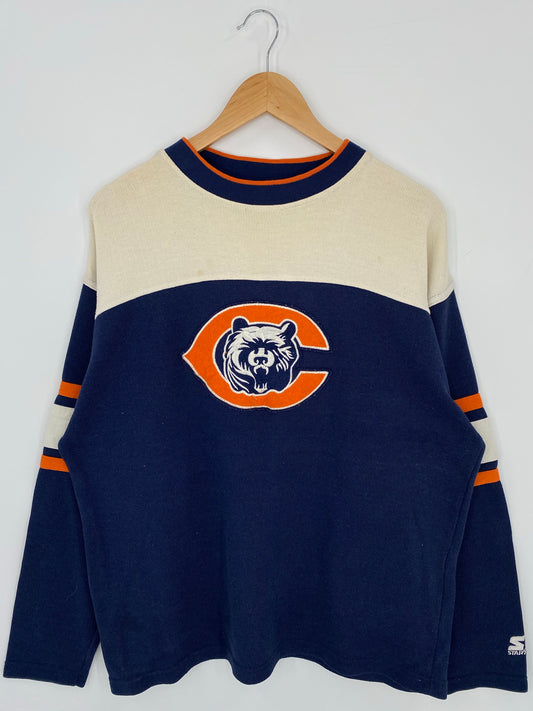 90’s STARTER x CHICAGO BEARS Size L Vintage NFL Sweat-Shirts / K7367