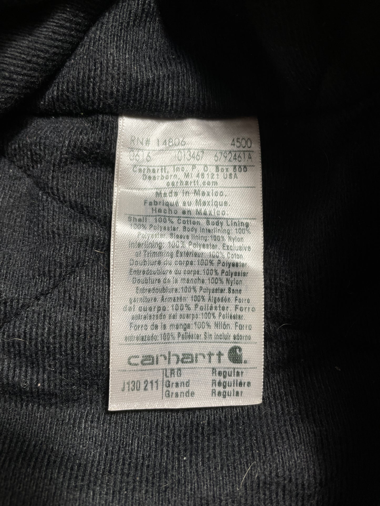 Vintage CARHARTT Size L Hoodie Duck Jacket / A8990
