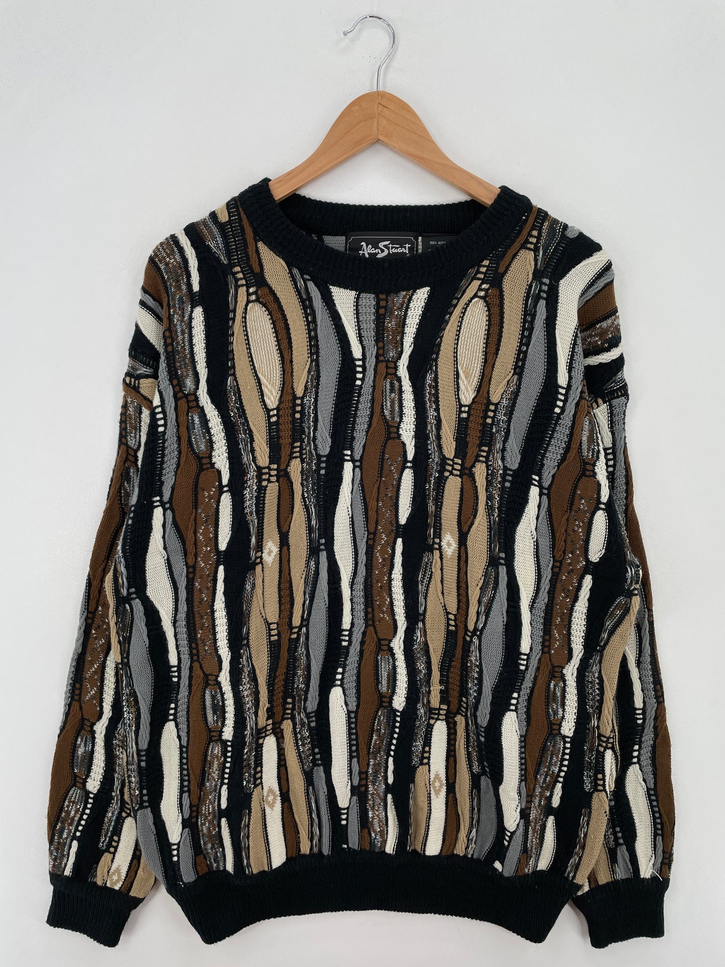 Vintage 3D COOGI- Style Size XL Knit Sweater / A7666