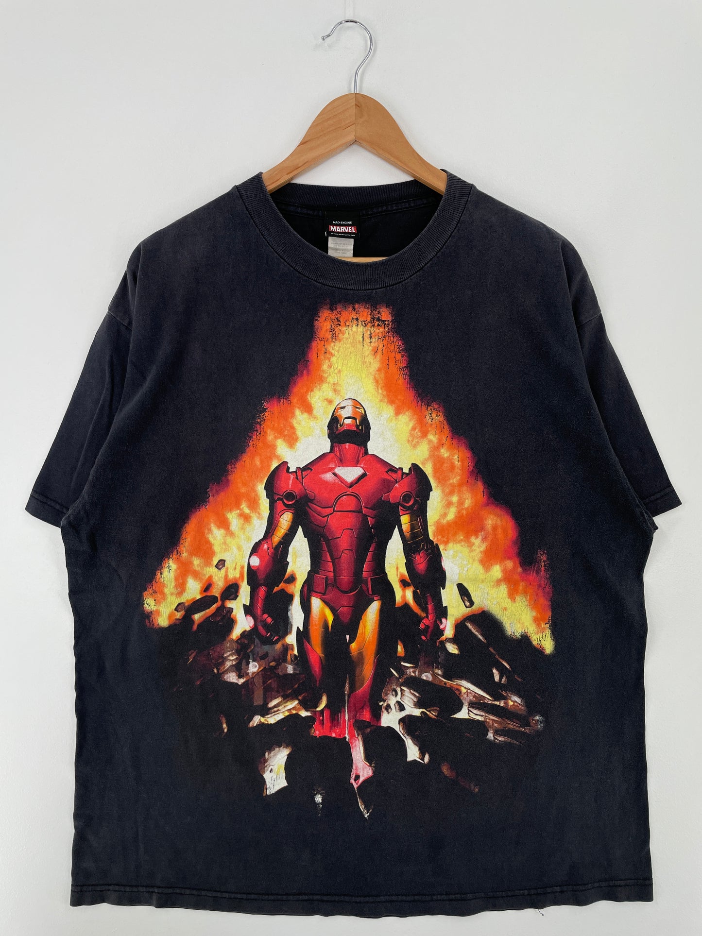 Vintage MARVEL IRON MAN Size XL T-shirt / A8997