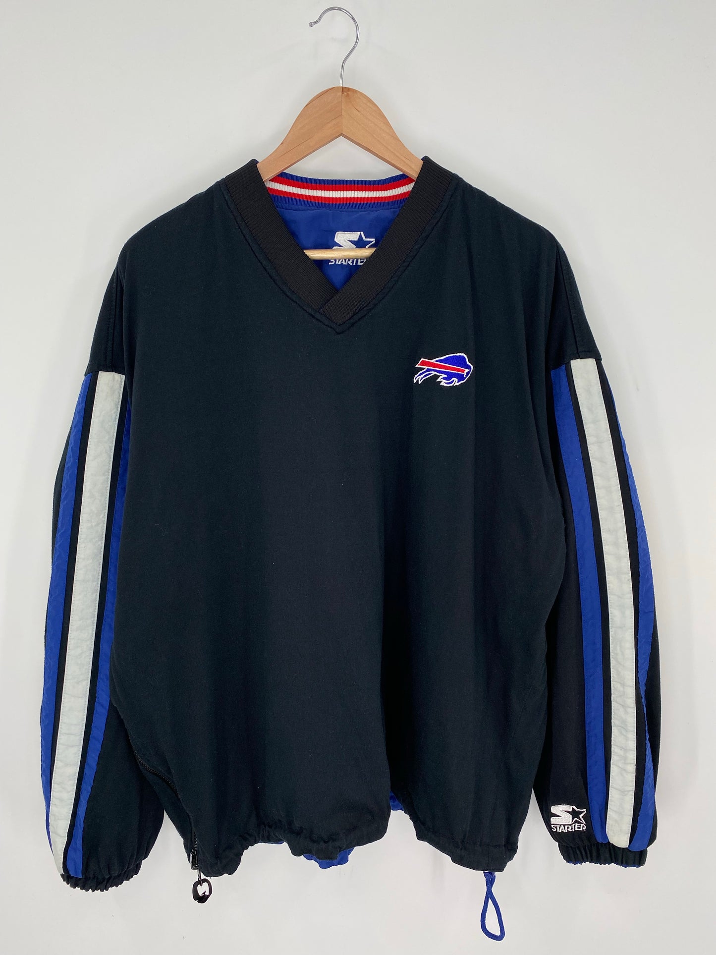 90’s STARTER x BUFFALO BILLS Size XL Vintage NFL Reversible Nylon Jacket  / K9067