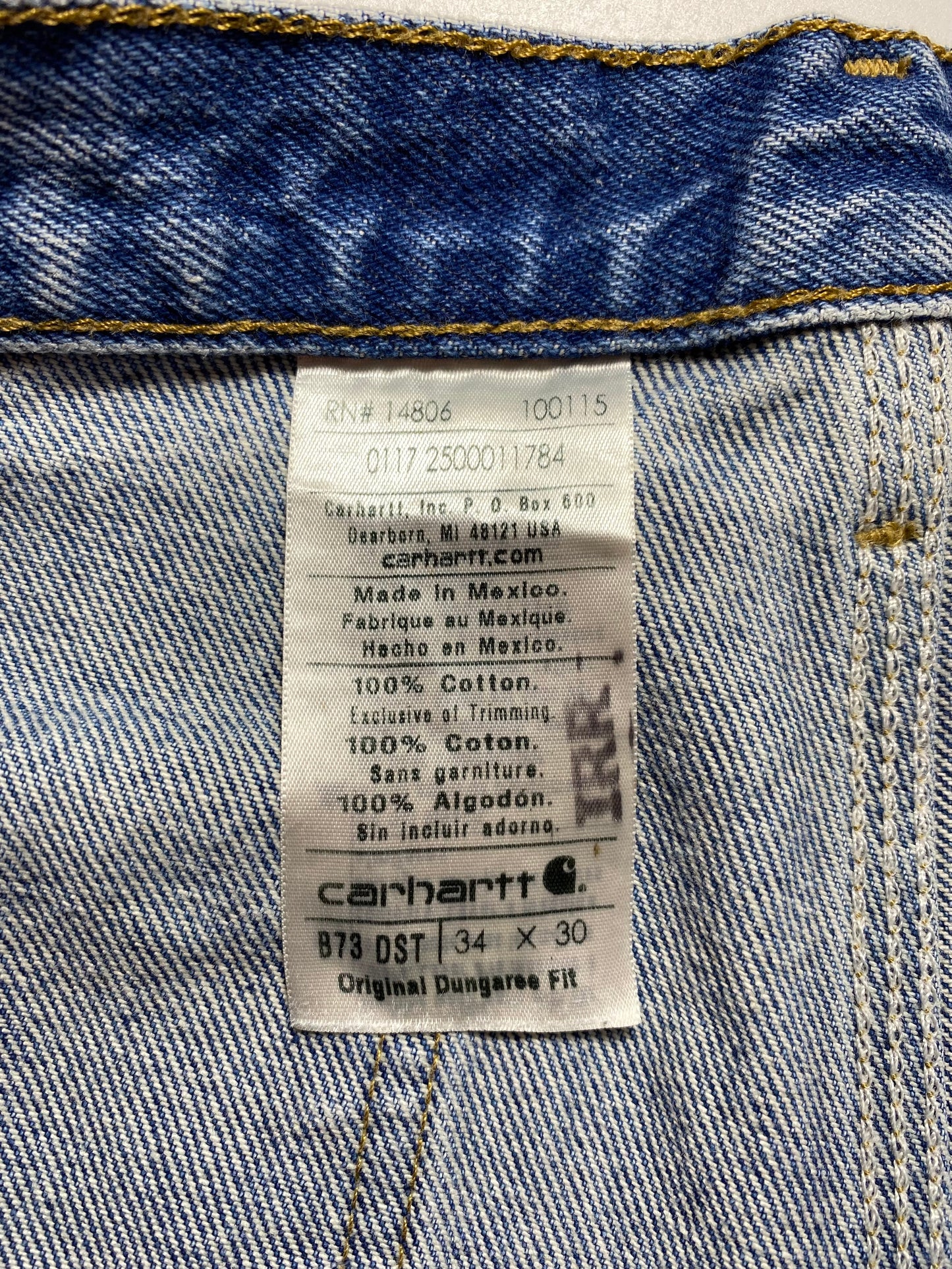 Vintage CARHARTT Size W34xL28.5 Double Knee Pants / A7562