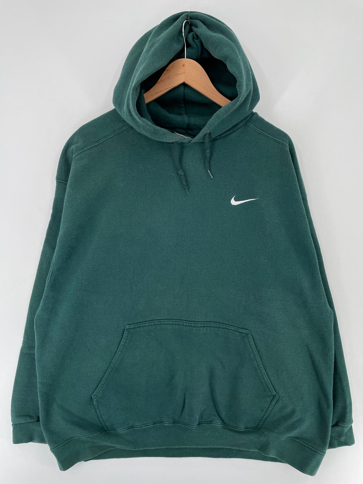 90's NIKE MINI SWOOSH Made in USA Size XL Vintage Hoodie Sweat-shirt / E6554S
