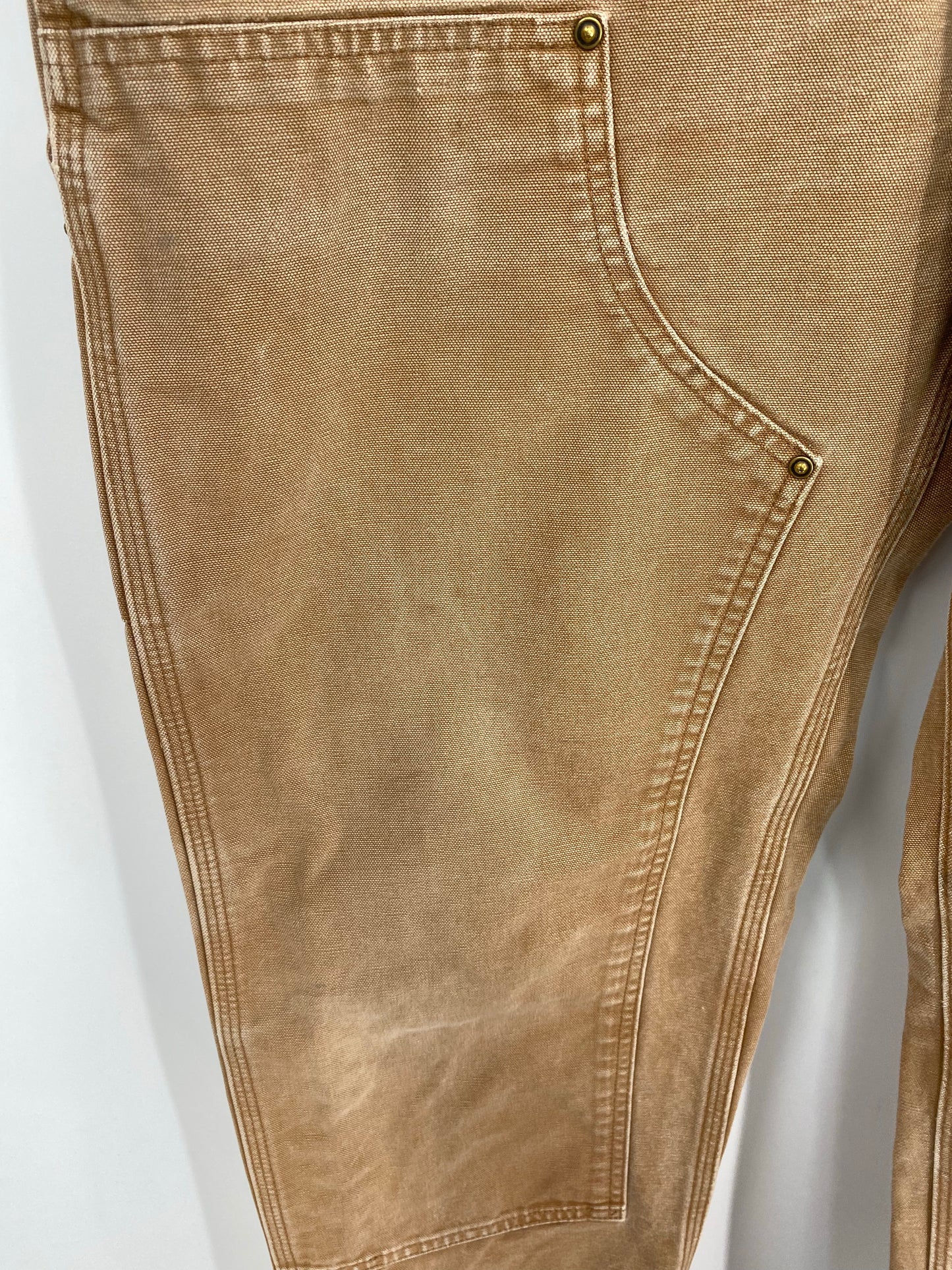 Vintage CARHARTT Size W34xL34 Double Knee Duck Pants / K9456