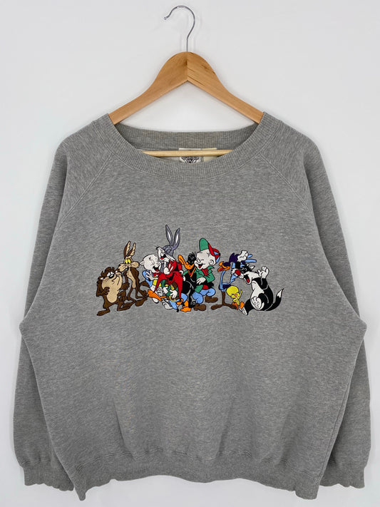 1992 LOONEY TUNES Size No Tag (approx. L) Vintage Sweat-shirt / A8493