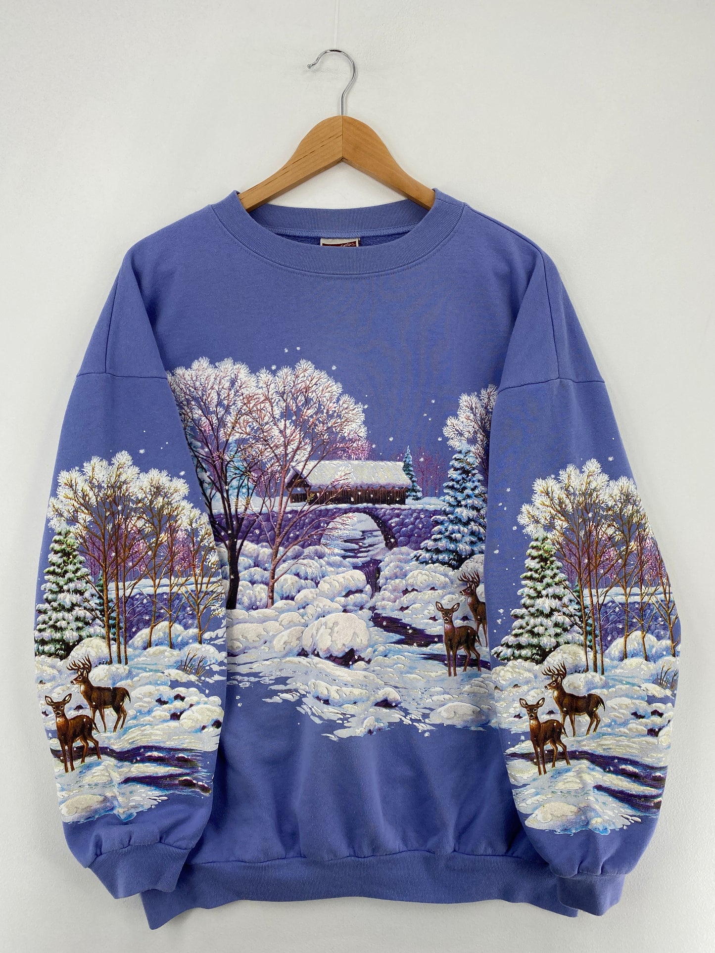 90’s DEER Made in USA Size XL Animal Sweat-Shirt / E2433S