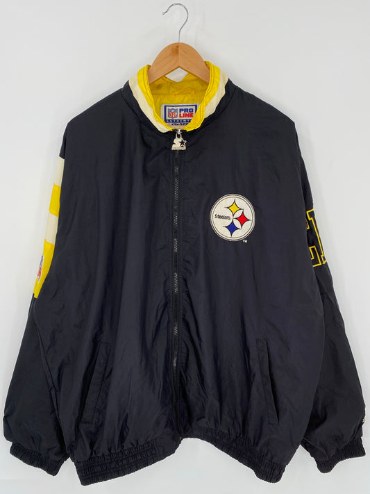 90’s STARTER x STEELERS Size XL NFL Nylon Jacket  / K5927