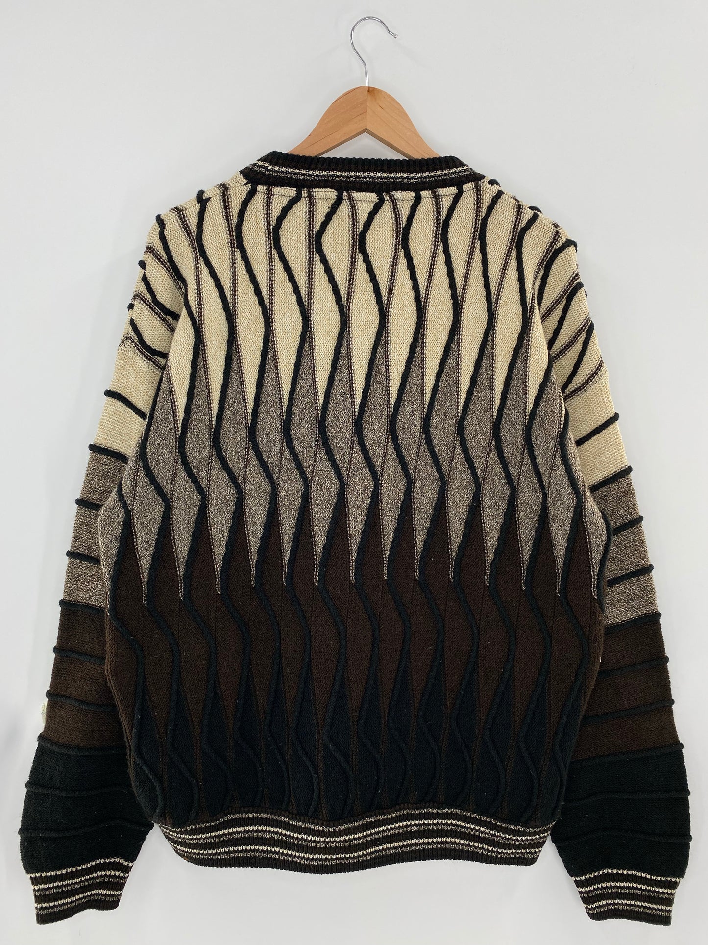 Vintage 3D COOGI- Style Made in USA Size L Knit Sweater / K5307