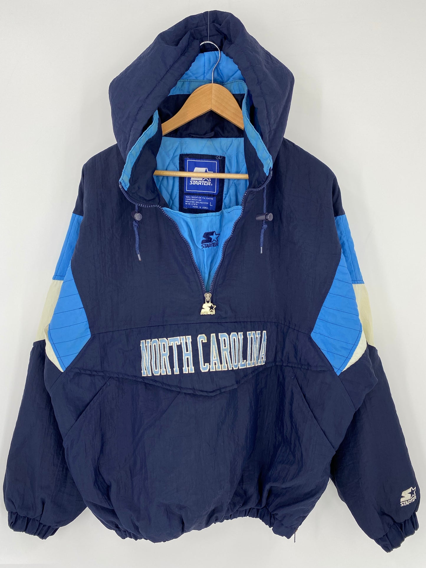 90’s STARTER x NORTH CAROLINA Size L Nylon Jacket / K6908