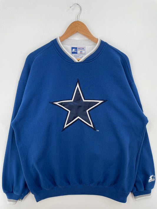 90’s STARTER x DALLAS COWBOYS Size L NFL Sweat-Shirt / A8451