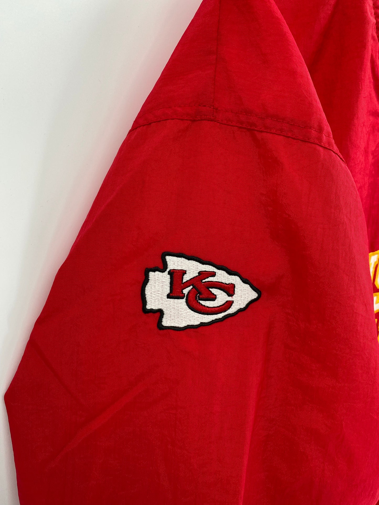 00' KANSAS CITY CHIEFS Size XL Vintage NFL Nylon Jacket / K4969