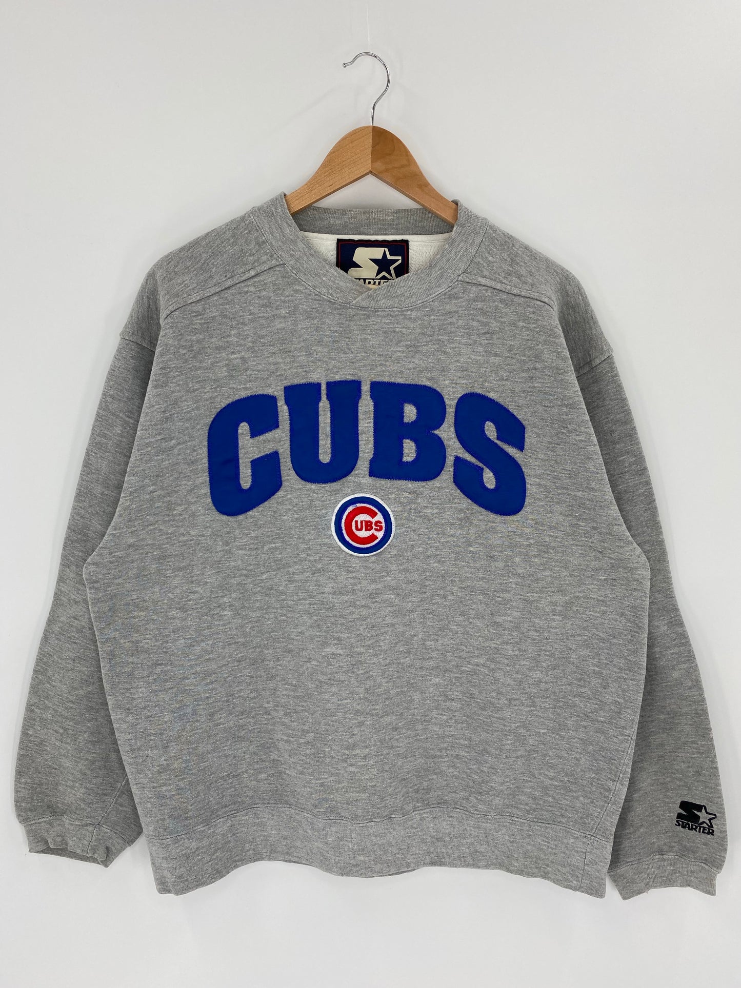90’s STARTER x CHICAGO CUBS Made in USA Size M Vintage MLB Sweat - Shirt/ K6064