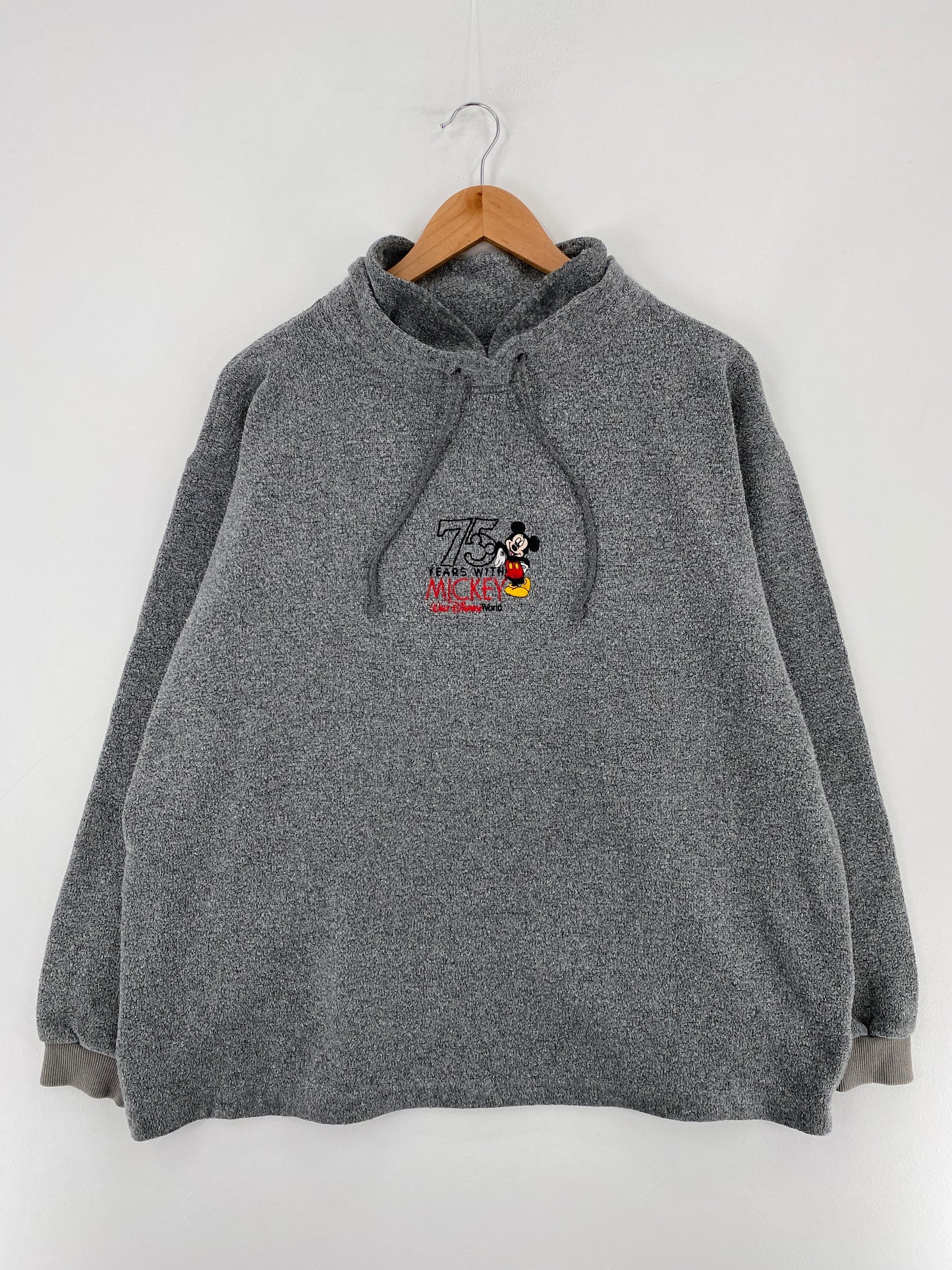 00' WALT DISNEY WORLD Made in USA Size L Vintage Fleece Sweat-shirt / E3364S