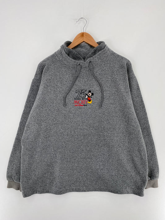 00' WALT DISNEY WORLD Made in USA Size L Vintage Fleece Sweat-shirt / E3364S
