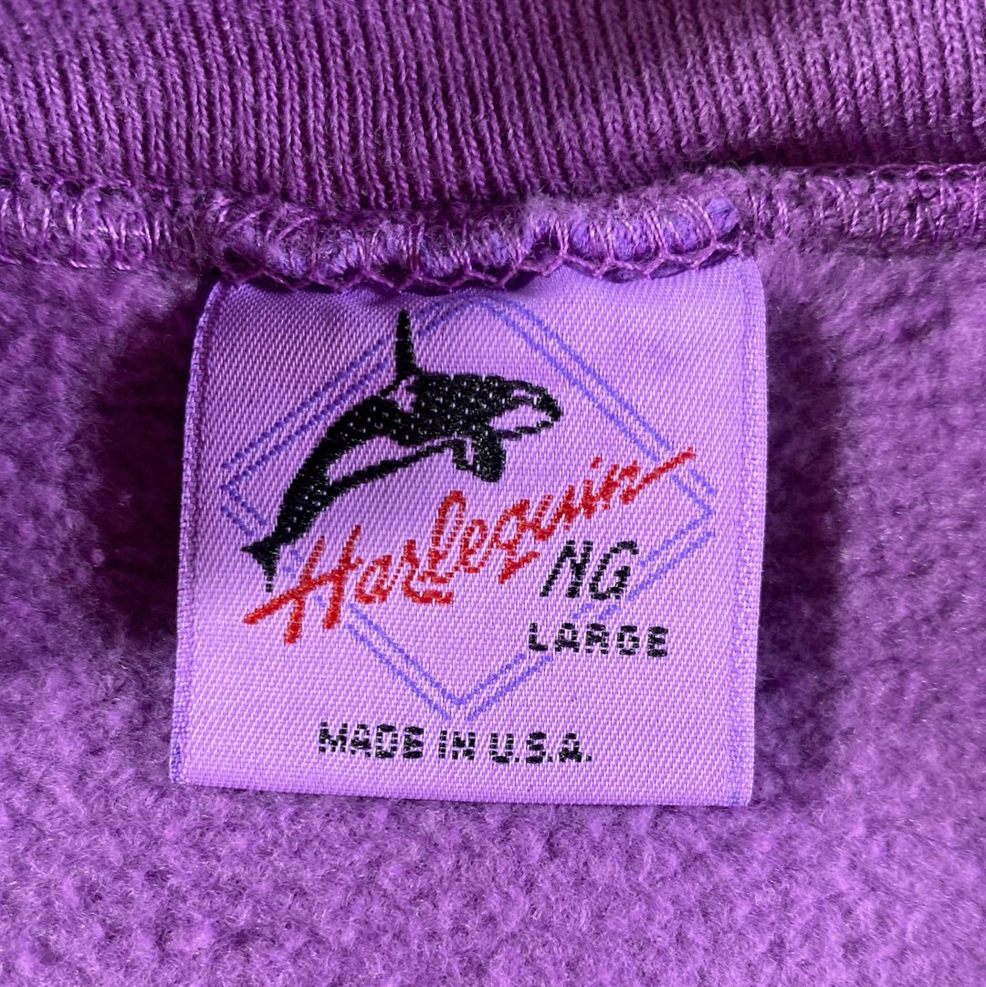 1992 ZEBRAS Made in USA Size L Vintage Sweat-Shirt / A8317