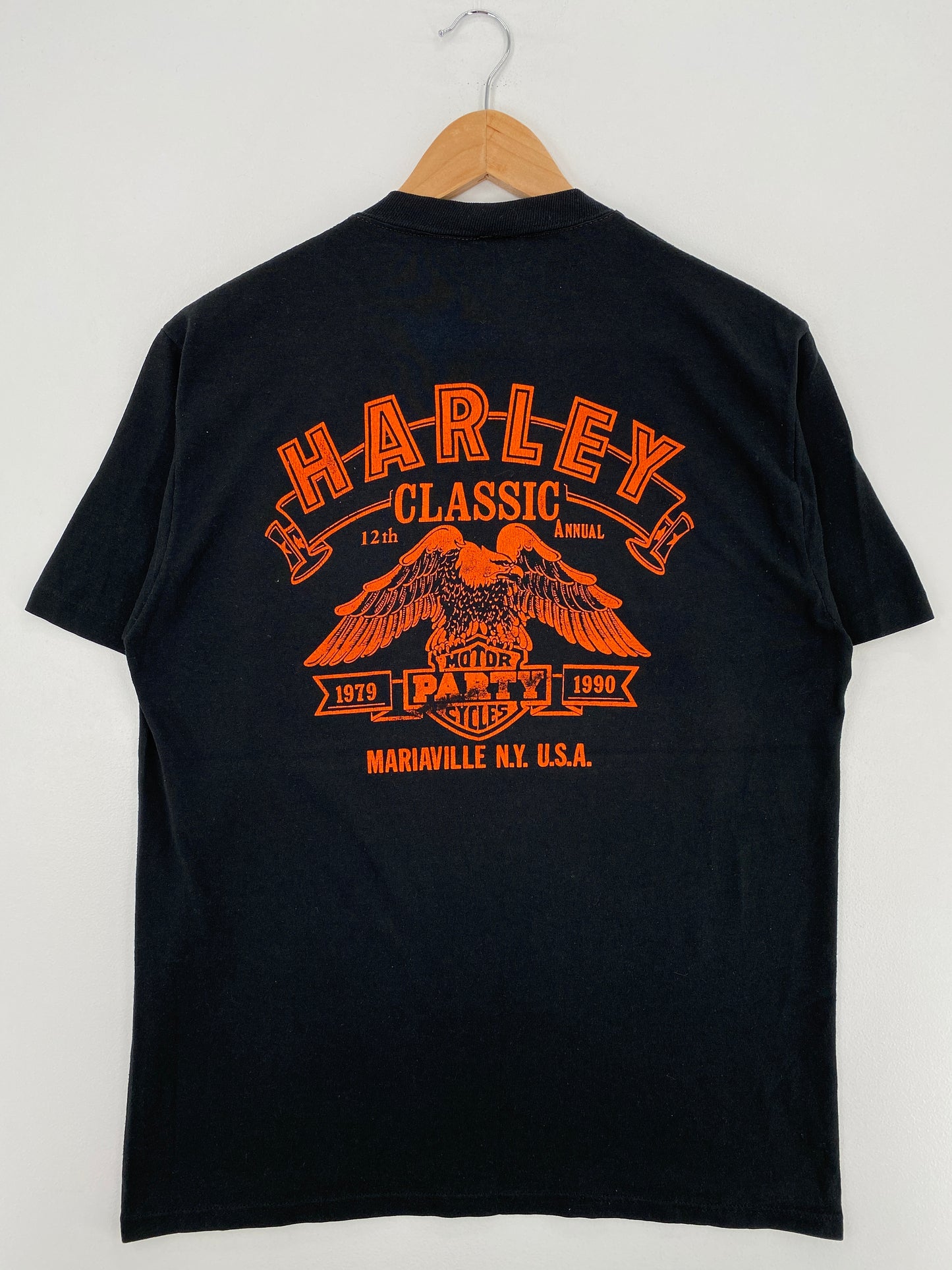 1990 HARLEY DAVIDSON Made in USA Size L T-Shirts / A5480