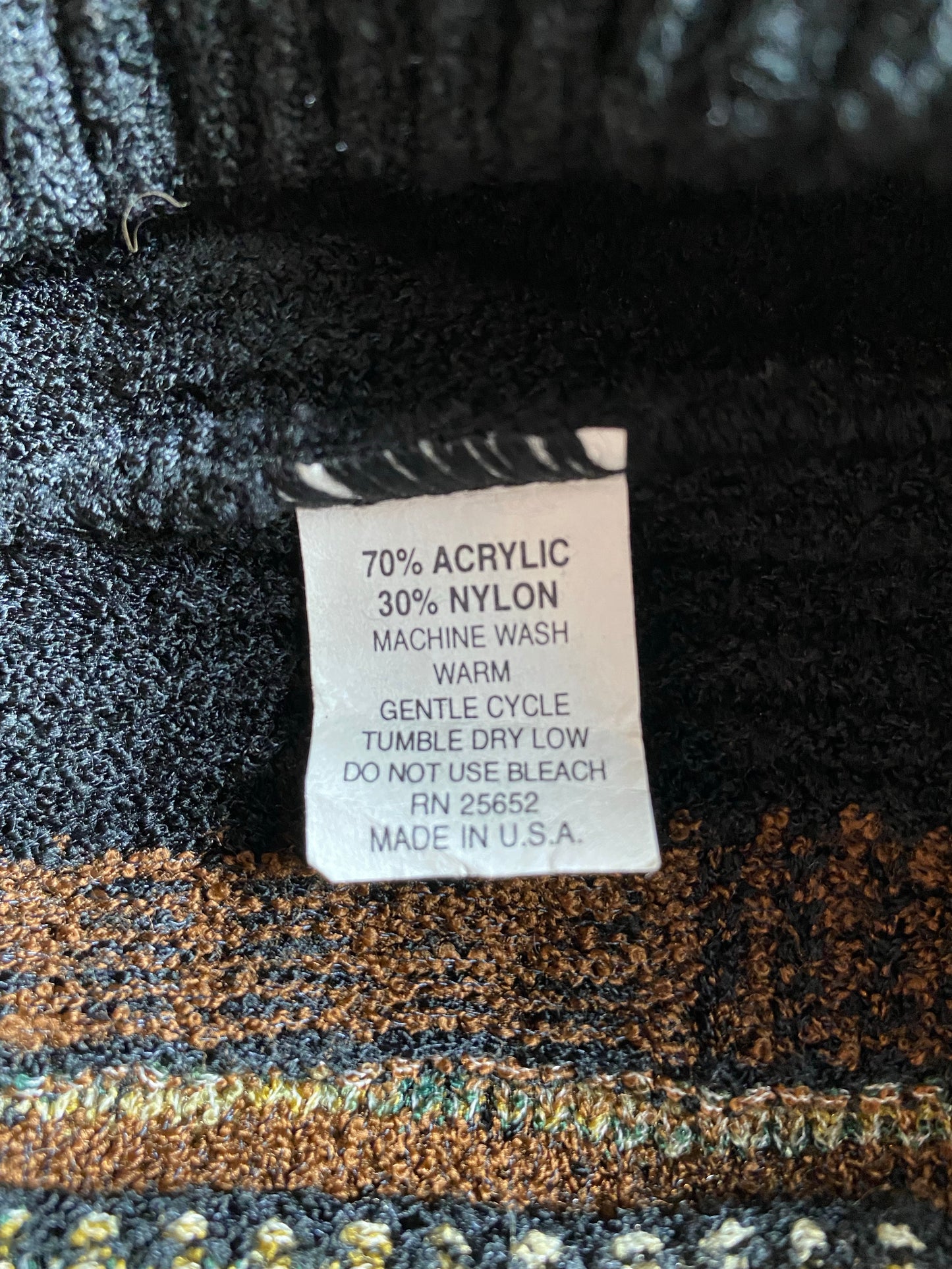 Vintage 3D COOGI- Style Made in USA Size L Knit Sweater / K8058