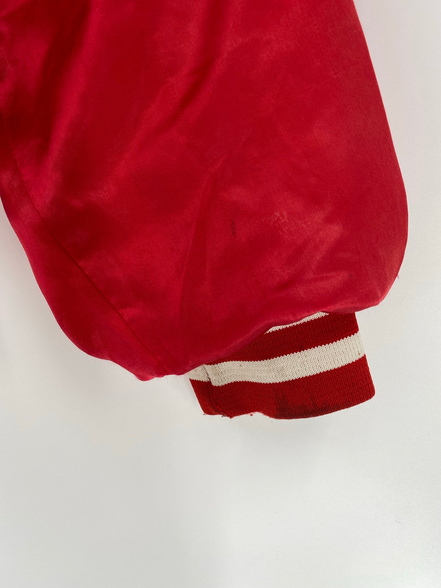 .Vintage BUDWEISER Size No Tag (Approx.L) Nylon Jacket / A7940