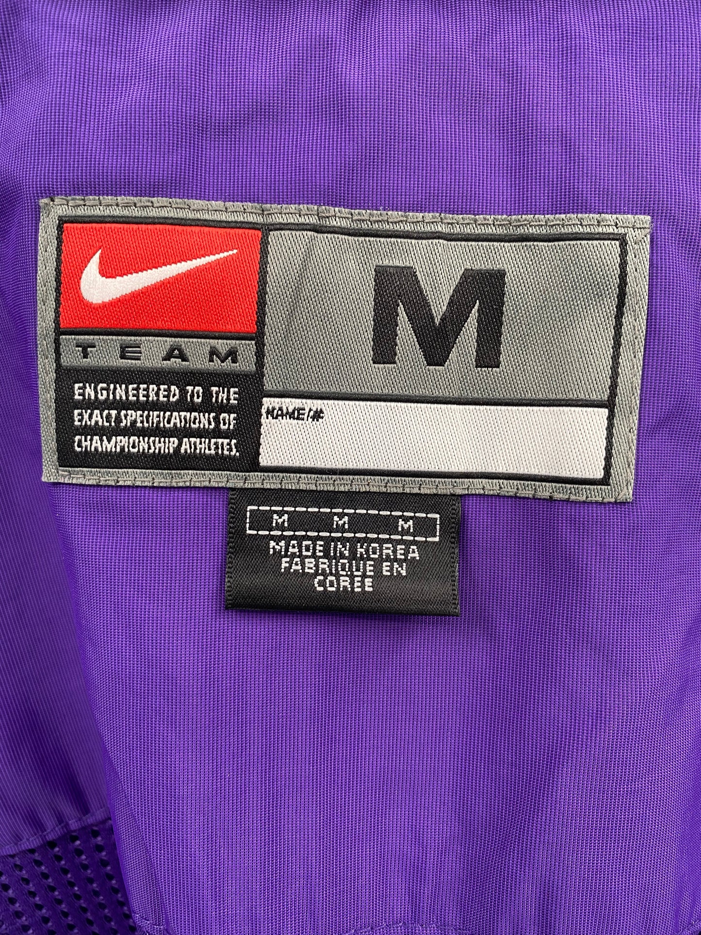 00’ NIKE LSU Size M Vintage Zip-up Nylon Jacket/ K6765