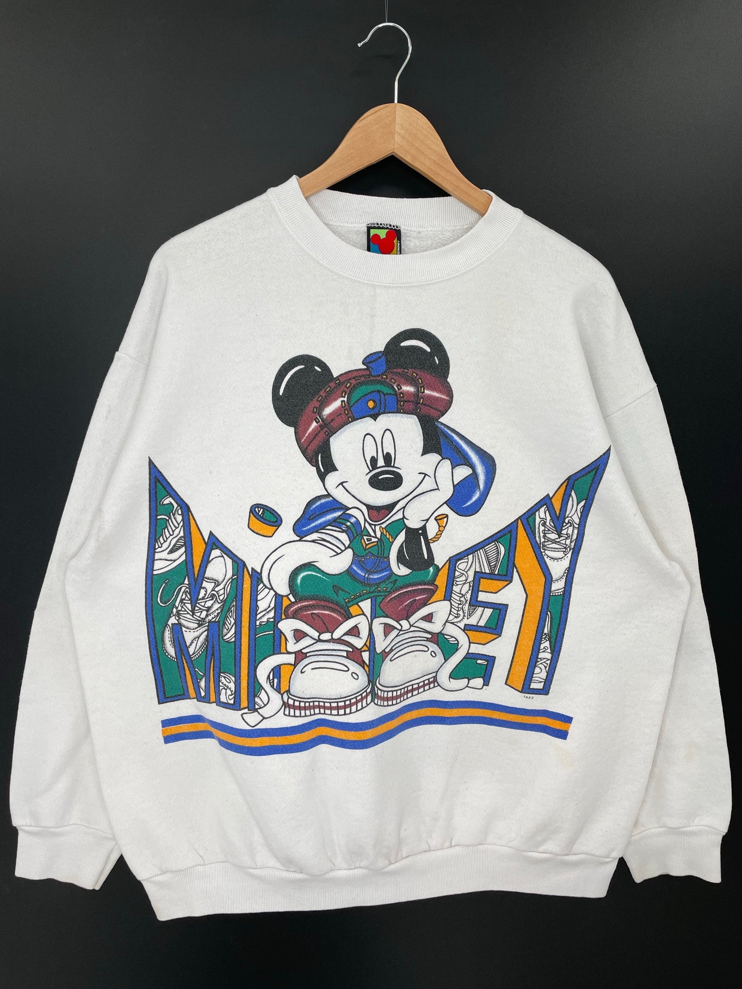 90's DISNEY MICKEY Made in USA Size XL Vintage Sweat-shirt / A8937