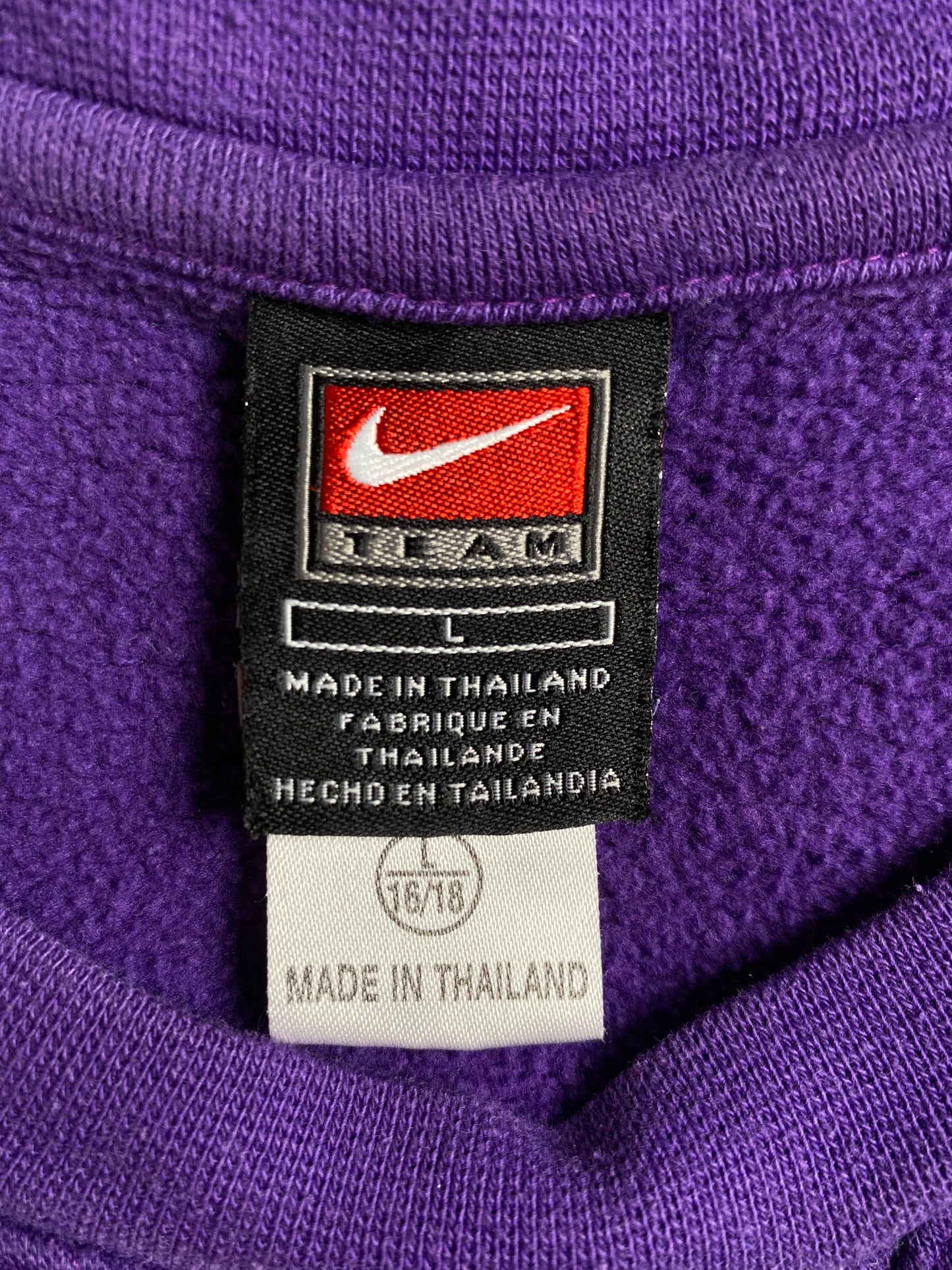 00' NIKE x KANSAS STATE Size L Vintage College Sweat-Shirt / A3272