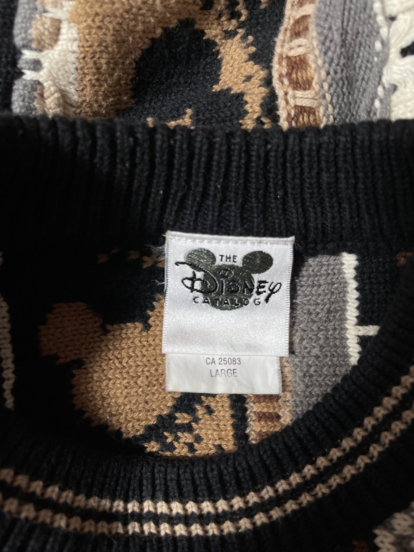 Vintage 3D Disney Mickey COOGI- Style Size L Knit Sweater / K1005