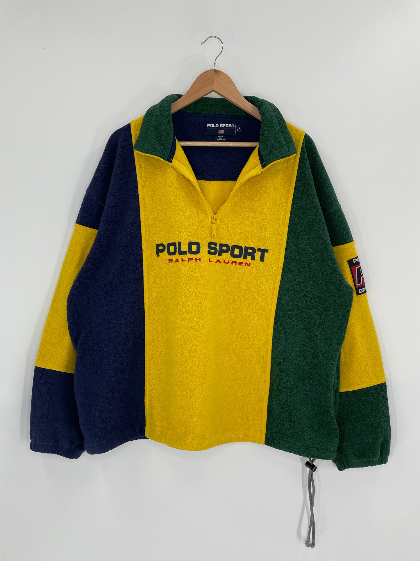 90’s POLO SPORT Size L Vintage Half Zip Fleece Jacket/ K4751