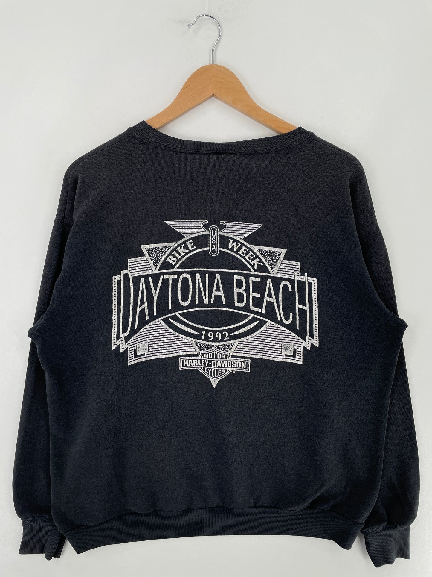 1991 HARLEY DAVIDSON Made in USA Size L Vintage Sweat-Shirt / E3186S