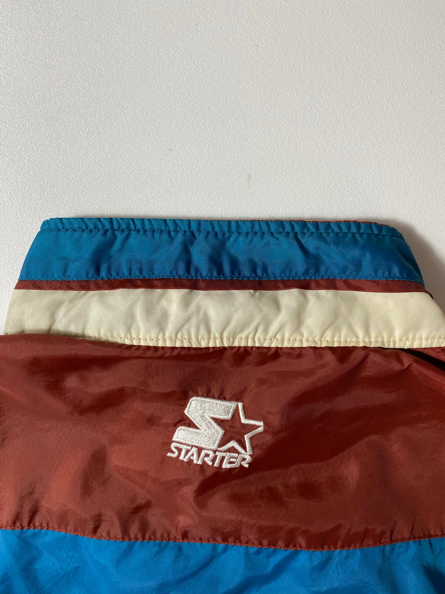 90's STARTER STEELERSxSUPER BOWL Size XL Vintage Zip-up Nylon Jacket / K4718