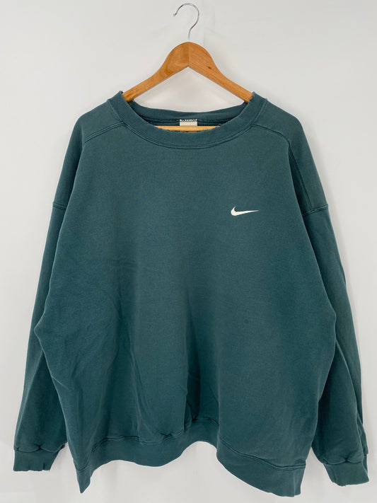 00’ NIKE MINI SWOOSH Made in USA Size XXL Vintage Sweat-Shirt / K4449
