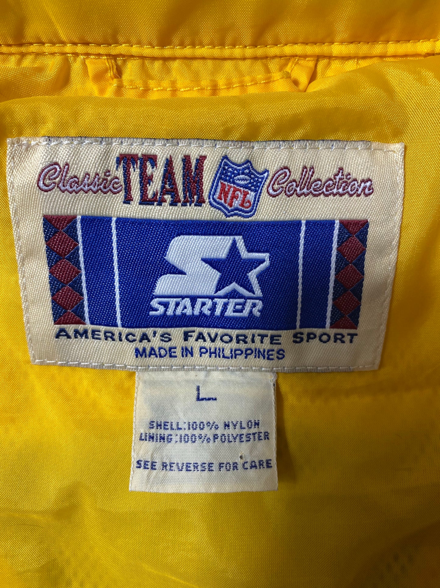 90's STARTER STEELERS Size L Vintage Zip-up Nylon Jacket / K4717