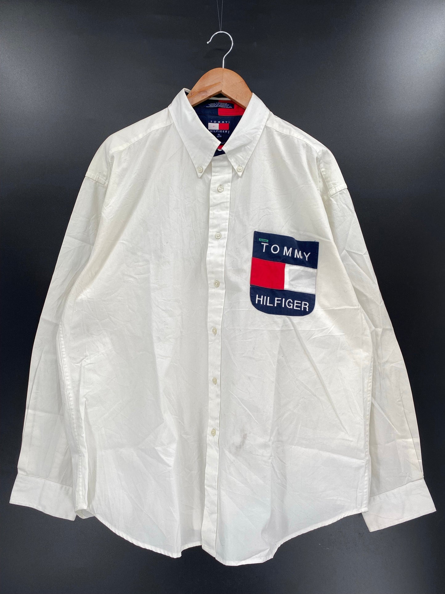 90's TOMMY HILFIGER Size XL Vintage Shirts / A3769