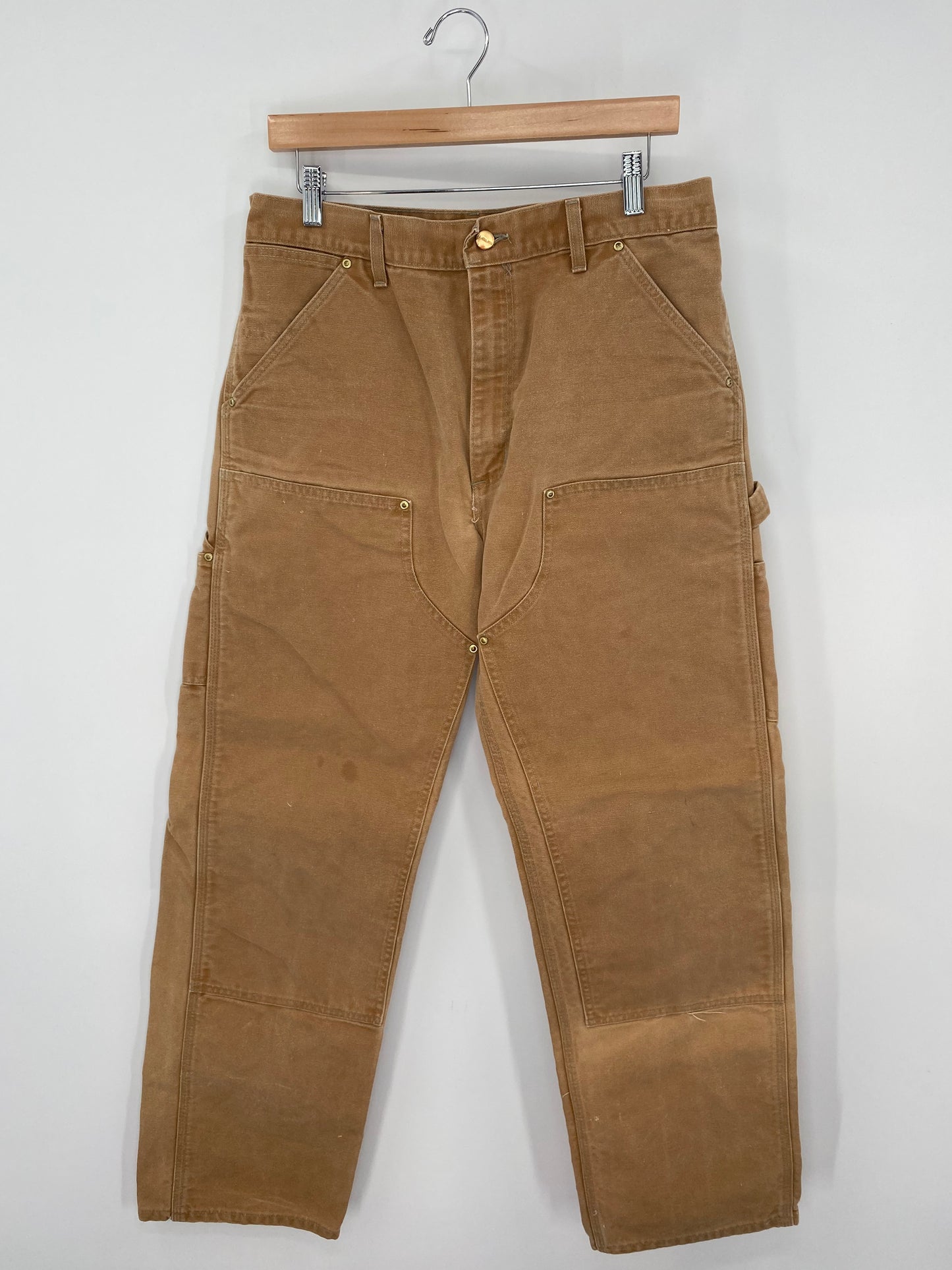 90’s CARHARTT Size W30xL31 Vintage Double Knee Duck Pants / K9985