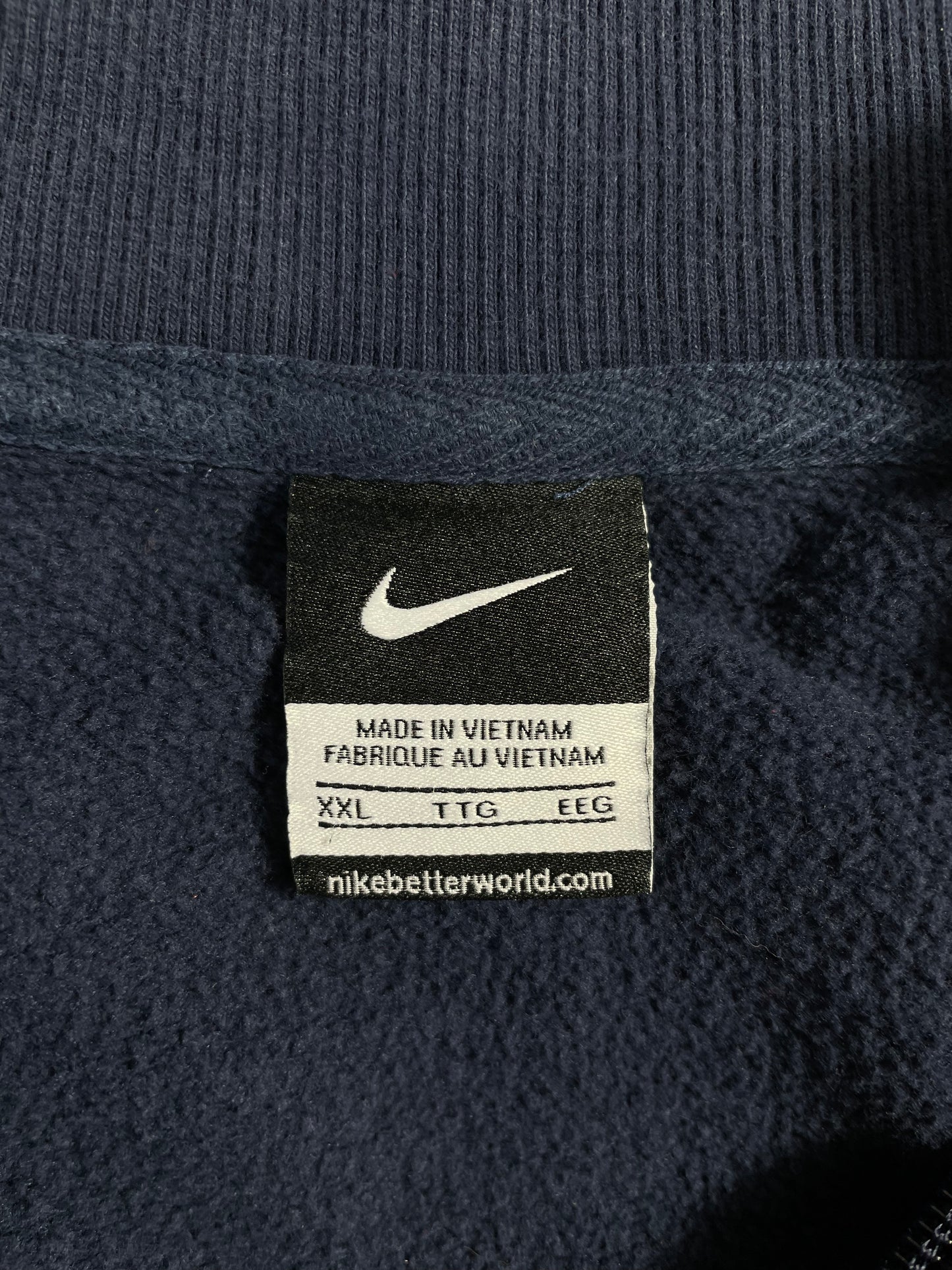 00' NIKE Size XXL Vintage Half Zip-up Sweat-Shirts / A1274