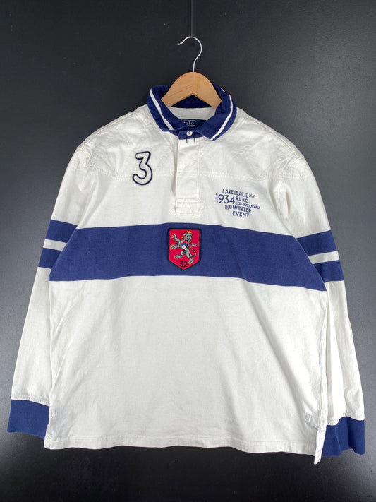 90’s POLO RALPH LAUREN Size L Vintage Rugby-Shirt / A6489