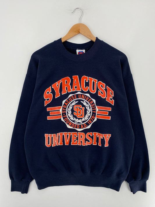 90’s SYRACUSE UNIVERSITY Made in USA Size L Vintage College Sweat-shirt / E5263S