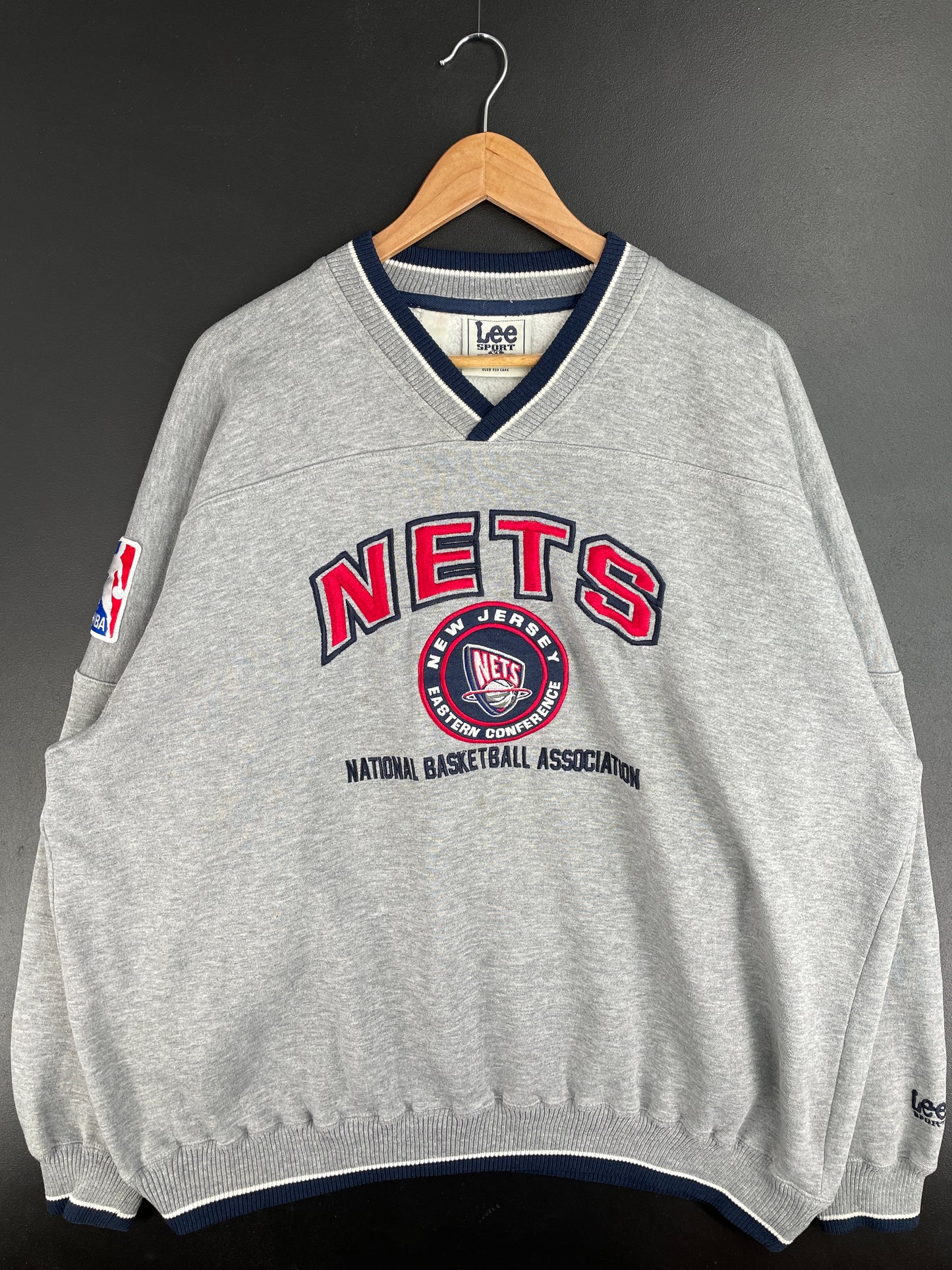 00’ NEW JERSEY NETS Size XL Vintage NBA Sweat-Shirt / E1007