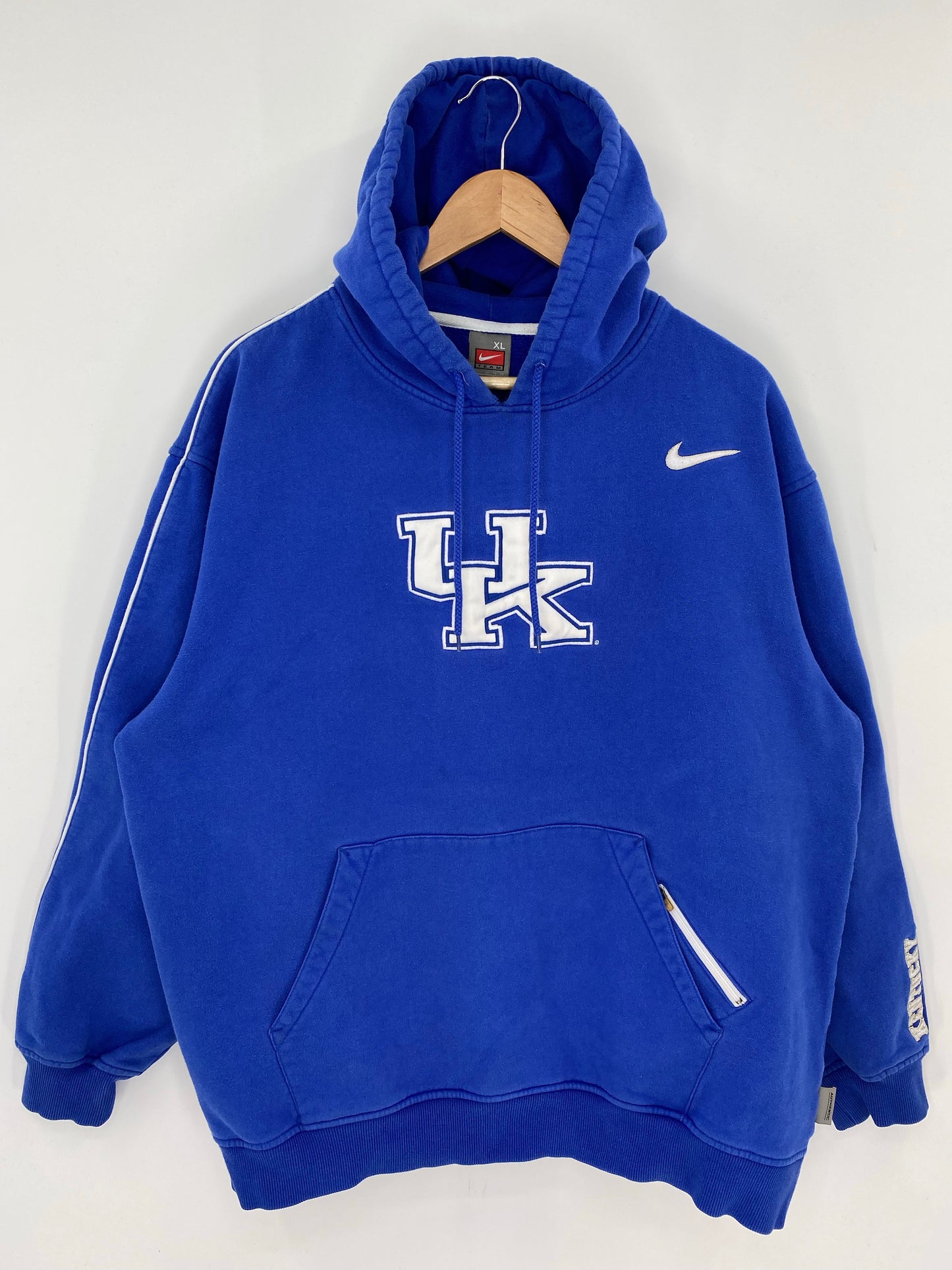 00' NIKE UNIVERSITY OF KENTUCKY Size XL Vintage College Hoodie Sweat-Shirt / K8538