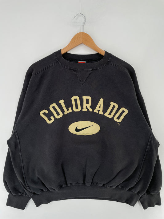 90’s NIKE x COLORADO Size M Vintage College Sweat Shirt / E6718S